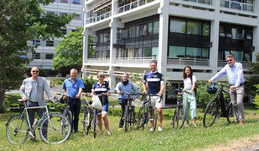 Link zur Presseinformation Nr. 083 / 2021 zum Thema „Radfahren gegen Krebs“